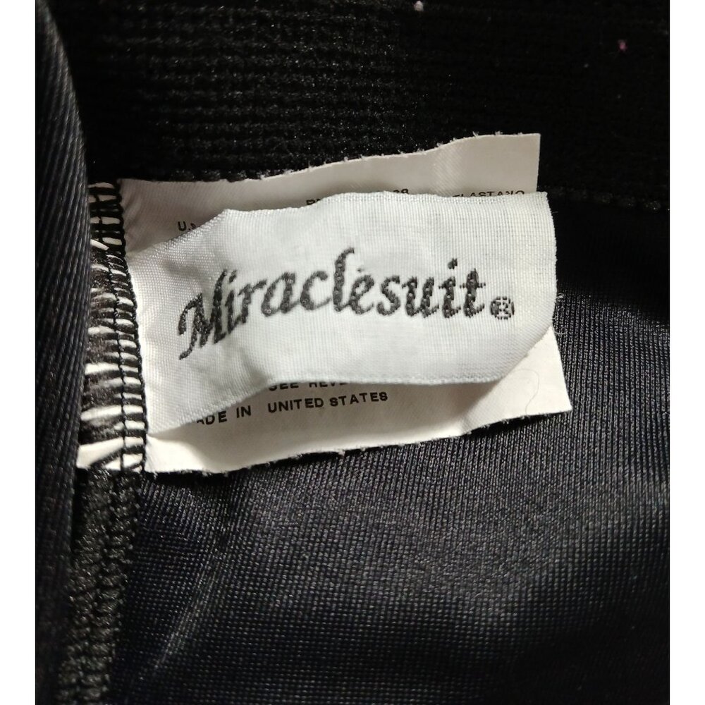 Womens Miraclesuit Black Wrap Style Swimdress Swimsuit Size 22W 22 W V Neck Plus - Picture 6 of 11